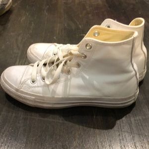 White Converse High Tops